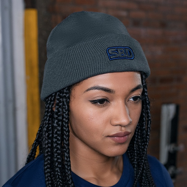 STORM BEANIE Grey w/Navy