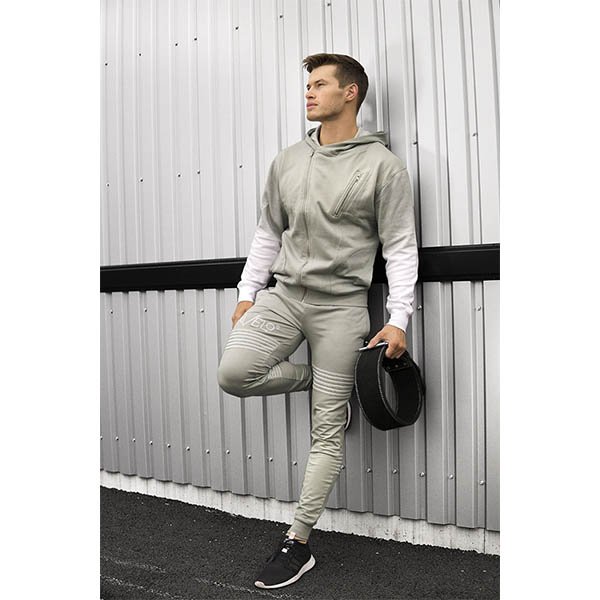Gavelo Victory Men Hoodie Olive Grey - Image 2