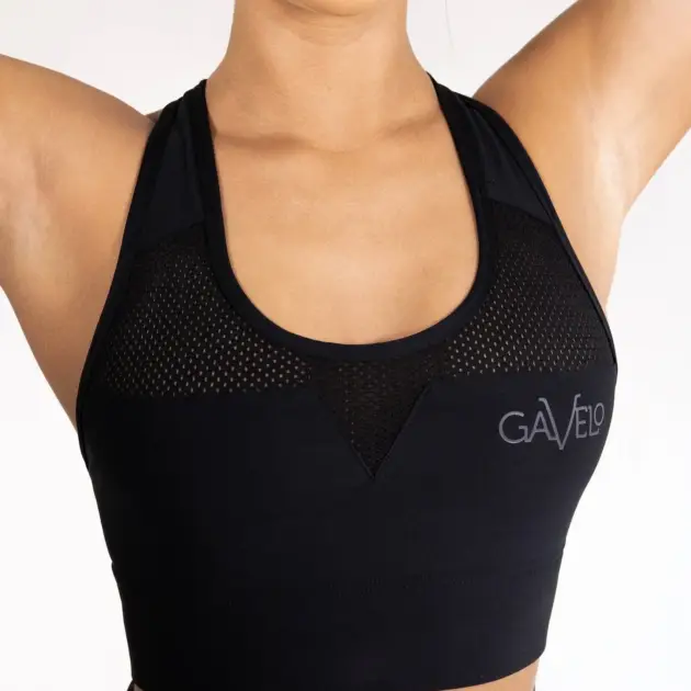 GAVELO Mesh Black Bra